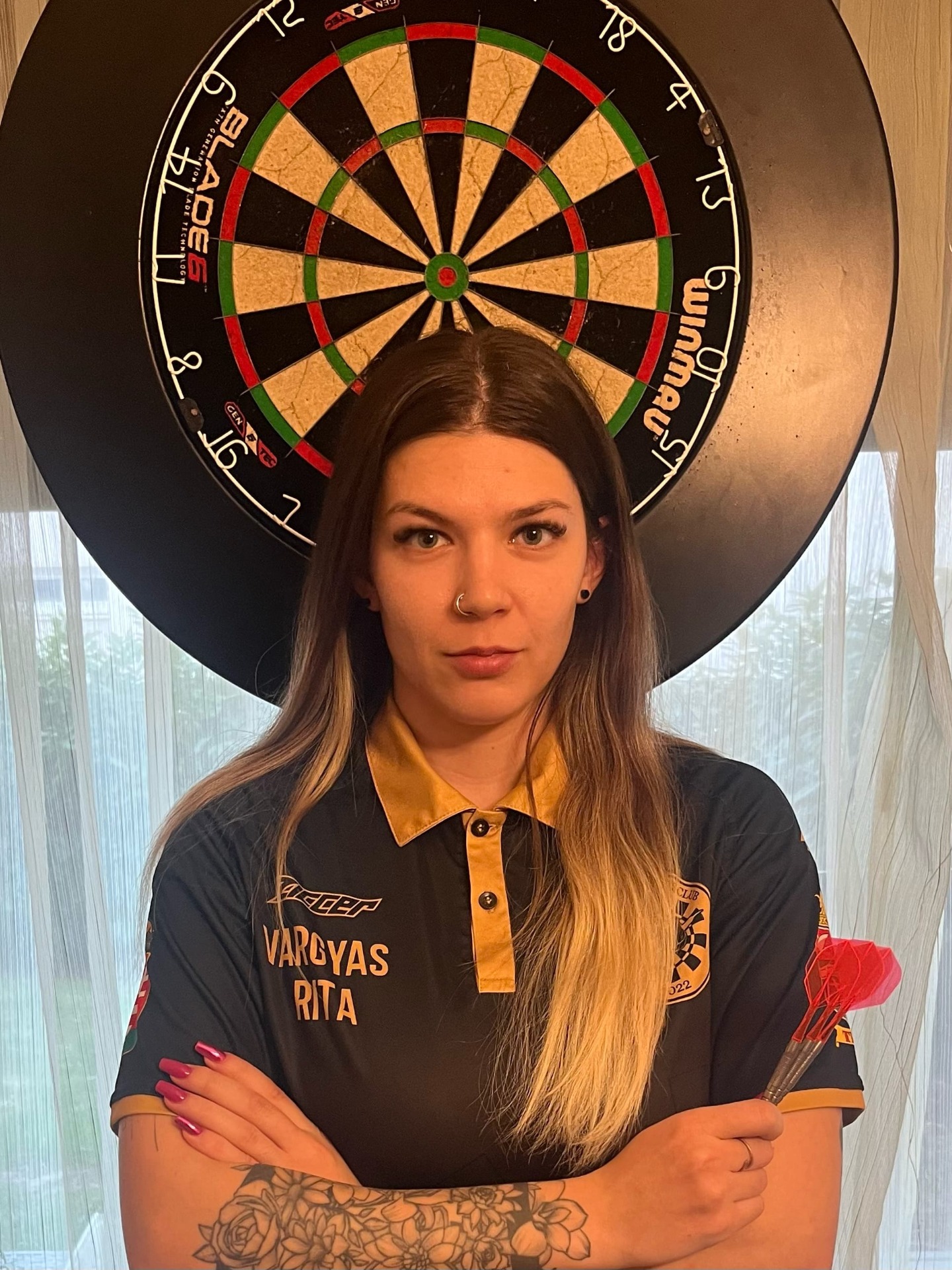 Név: Vargyas Rita Mióta dartsozik: 2024.Január Csatlakozott: 2024. Április Nyíl: RedDragon Peter Wright PL15 22g
